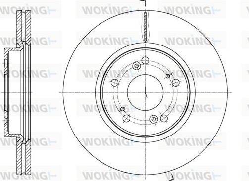 Woking D61807.10 - Тормозной диск autospares.lv