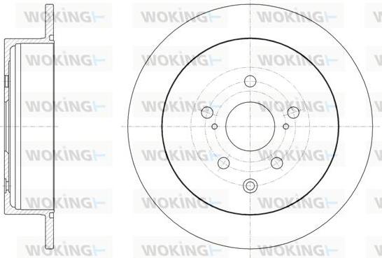 Woking D61815.00 - Тормозной диск autospares.lv