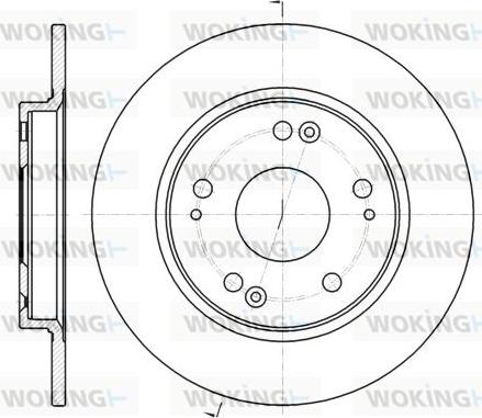 Woking D61816.00 - Тормозной диск autospares.lv