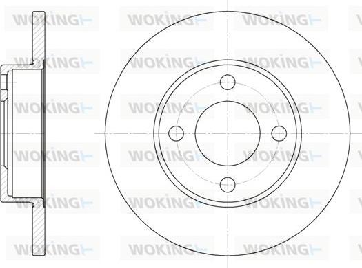 Woking D6181.00 - Тормозной диск autospares.lv