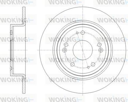 Woking D61811.00 - Тормозной диск autospares.lv