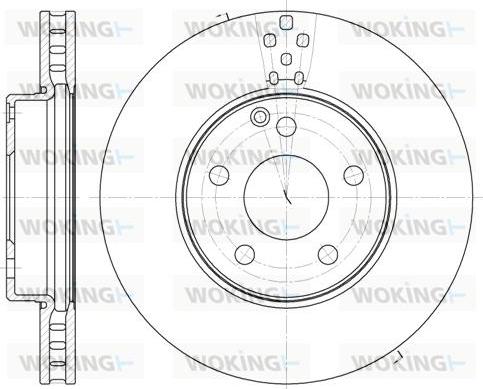 Woking D61889.10 - Тормозной диск autospares.lv