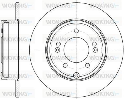 Woking D61884.00 - Тормозной диск autospares.lv