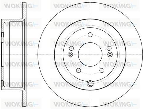 Woking D61886.00 - Тормозной диск autospares.lv