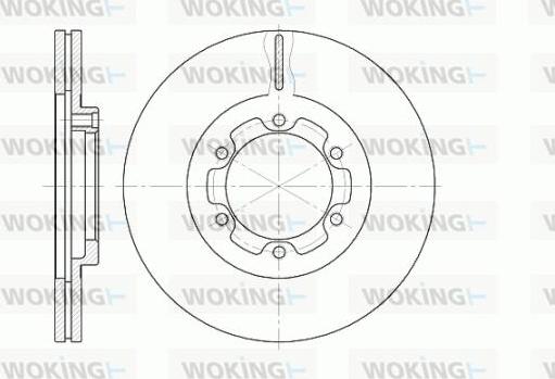 Woking D6188.10 - Тормозной диск autospares.lv
