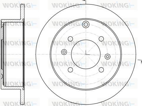 Woking D61883.00 - Тормозной диск autospares.lv