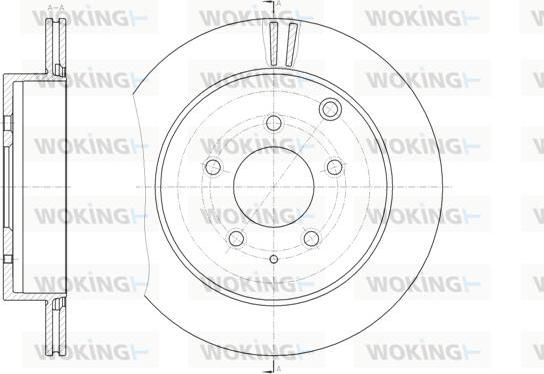 Woking D61882.10 - Тормозной диск autospares.lv