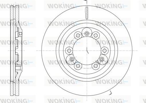 Woking D61830.10 - Тормозной диск autospares.lv