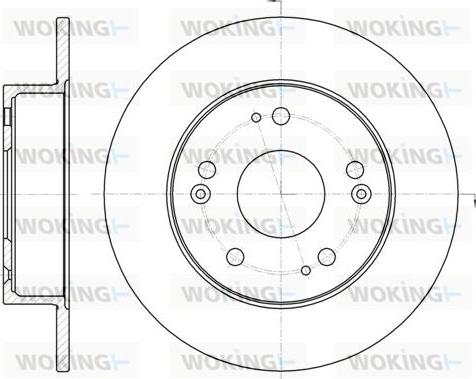 Woking D61831.00 - Тормозной диск autospares.lv