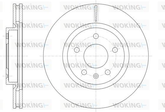 Woking D61829.10 - Тормозной диск autospares.lv