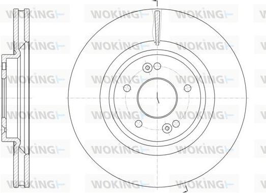 Woking D61824.10 - Тормозной диск autospares.lv