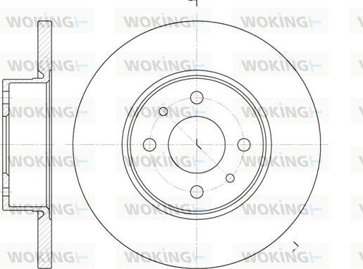 Woking D6182.00 - Тормозной диск autospares.lv