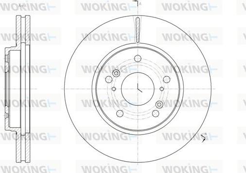 Woking D61821.10 - Тормозной диск autospares.lv