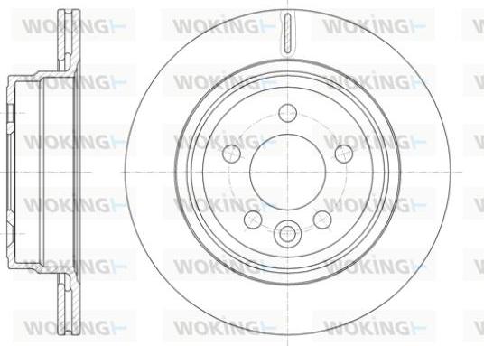 Woking D61828.10 - Тормозной диск autospares.lv