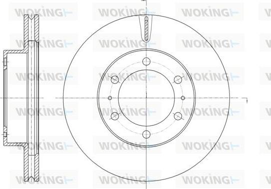 Woking D61875.10 - Тормозной диск autospares.lv
