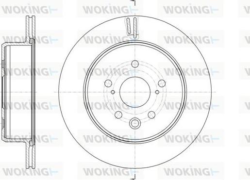 Woking D61876.10 - Тормозной диск autospares.lv