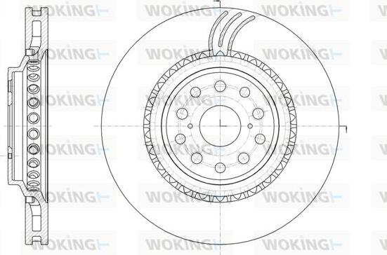 Woking D61878.10 - Тормозной диск autospares.lv