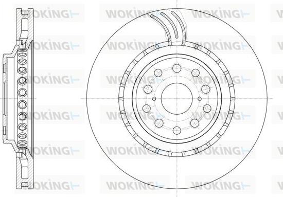 Woking D61877.10 - Тормозной диск autospares.lv