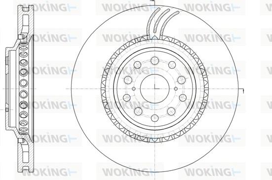 Woking D61877.11 - Тормозной диск autospares.lv