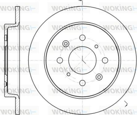 Woking D61395.00 - Тормозной диск autospares.lv