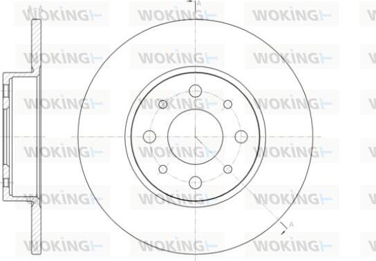 Woking D61390.00 - Тормозной диск autospares.lv