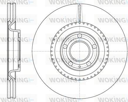 Woking D61392.10 - Тормозной диск autospares.lv