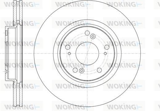 Woking D61359.10 - Тормозной диск autospares.lv