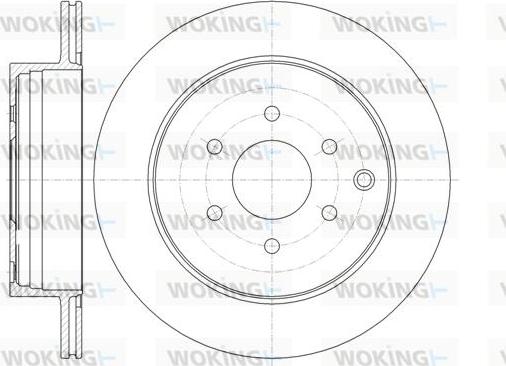 Woking D61354.10 - Тормозной диск autospares.lv