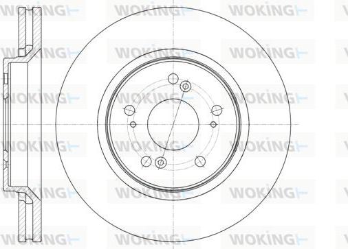 Woking D61358.10 - Тормозной диск autospares.lv