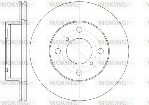 Woking D61353.10 - Тормозной диск autospares.lv