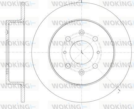 Woking D61352.00 - Тормозной диск autospares.lv