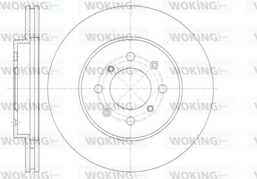 Woking D61357.10 - Тормозной диск autospares.lv