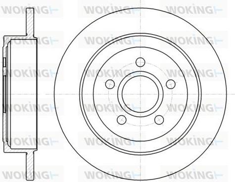 Woking D61364.00 - Тормозной диск autospares.lv