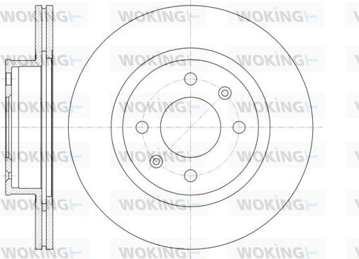 Woking D61365.10 - Тормозной диск autospares.lv