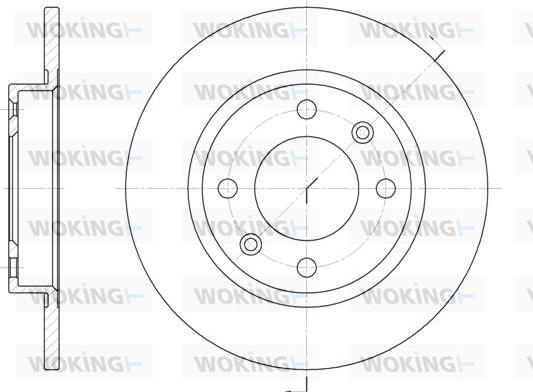 Woking D6136.00 - Тормозной диск autospares.lv