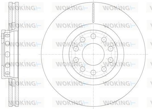 Woking D61362.10 - Тормозной диск autospares.lv