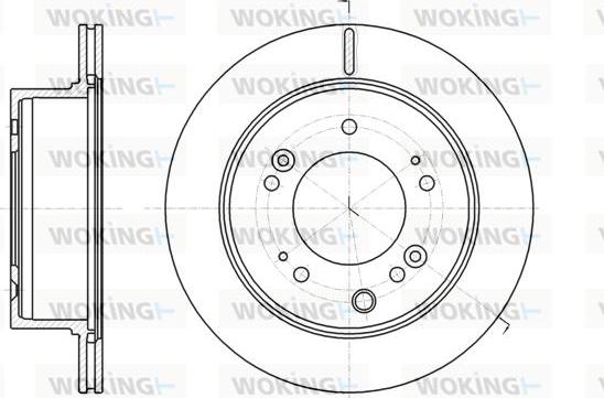 Woking D61306.10 - Тормозной диск autospares.lv