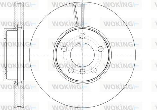 Woking D61307.10 - Тормозной диск autospares.lv