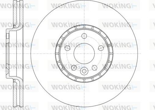 Woking D61319.10 - Тормозной диск autospares.lv