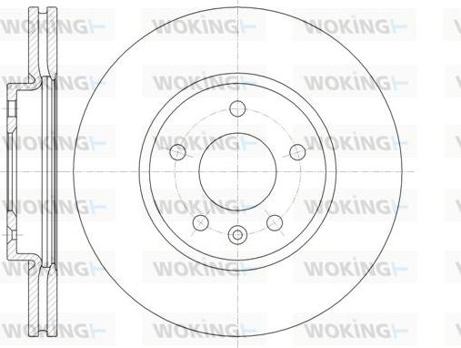 Woking D61314.10 - Тормозной диск autospares.lv