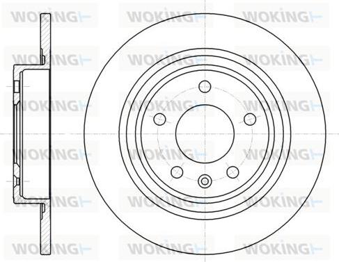 Woking D61315.00 - Тормозной диск autospares.lv