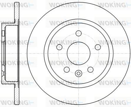 Woking D61316.00 - Тормозной диск autospares.lv