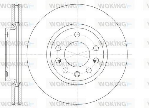 Woking D61318.10 - Тормозной диск autospares.lv