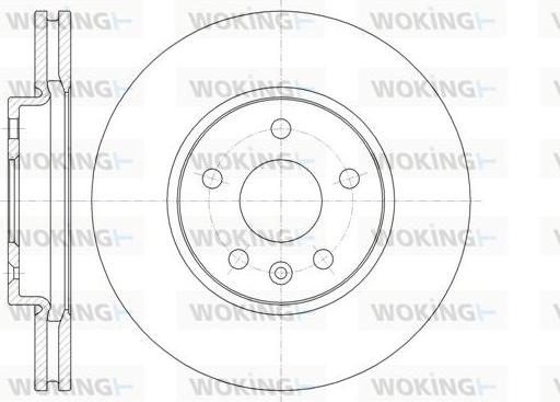 Woking D61313.10 - Тормозной диск autospares.lv