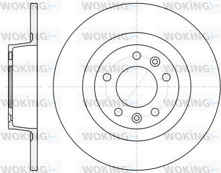 Woking D61312.00 - Тормозной диск autospares.lv