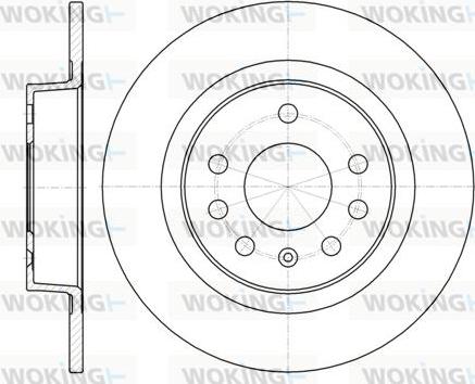 Woking D61317.00 - Тормозной диск autospares.lv