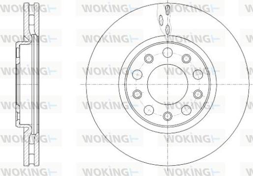 Woking D61389.10 - Тормозной диск autospares.lv