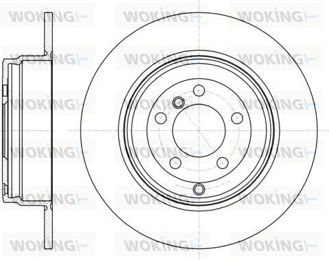 Woking D61381.00 - Тормозной диск autospares.lv