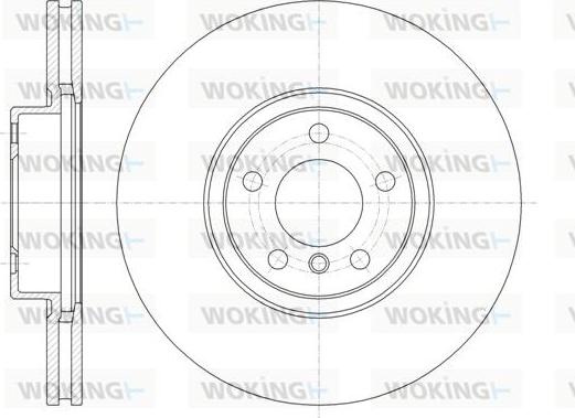 Woking D61335.10 - Тормозной диск autospares.lv