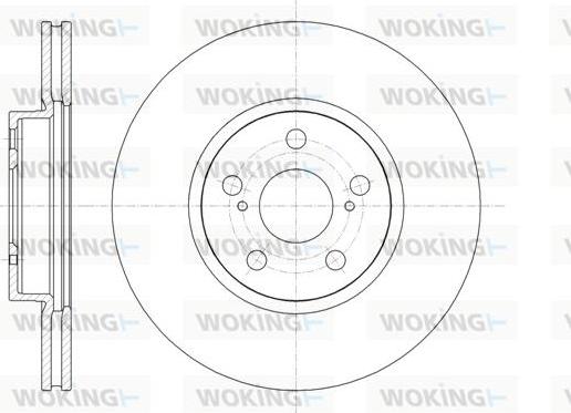 Woking D61330.10 - Тормозной диск autospares.lv